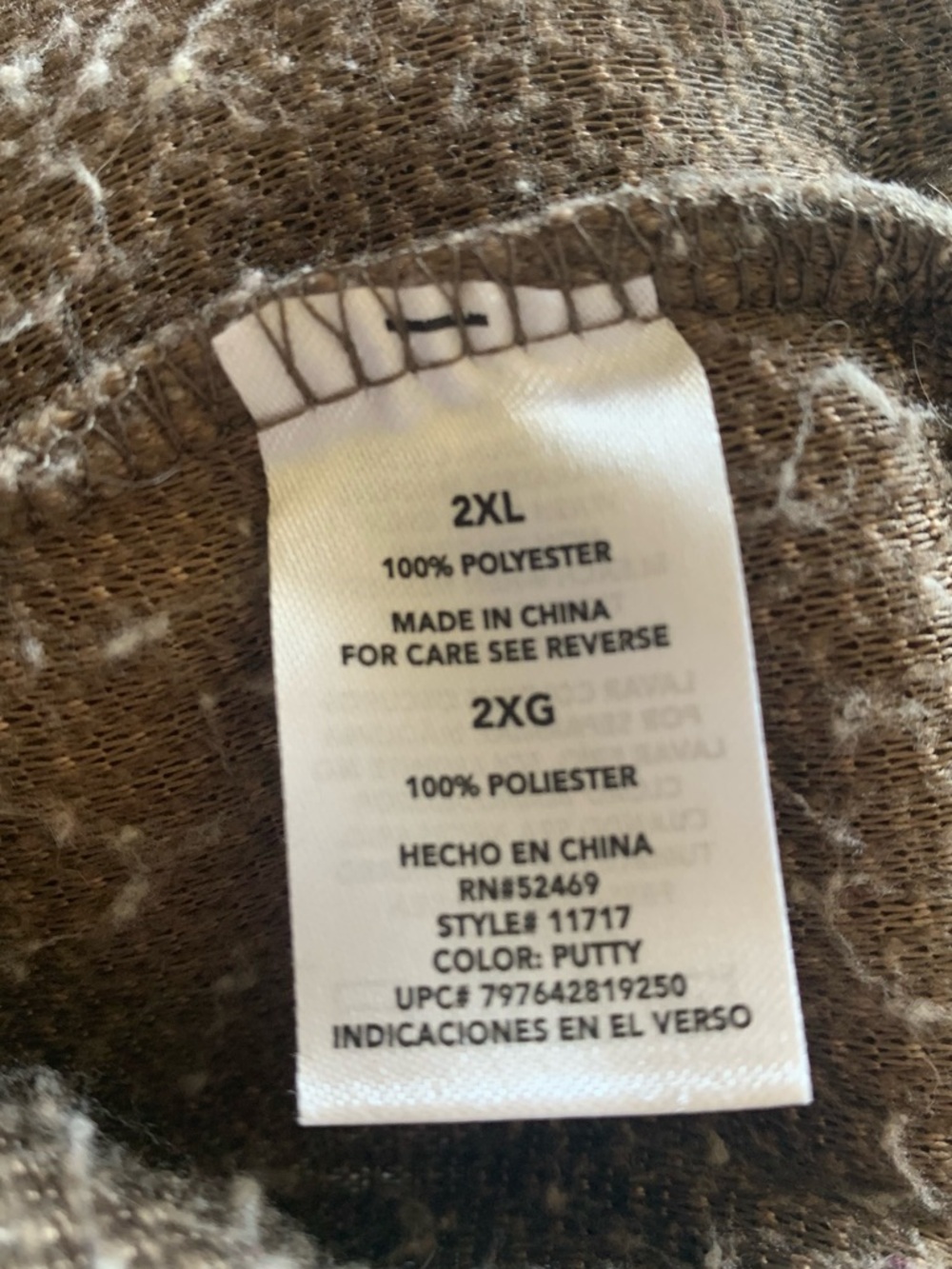 ALPINE SHERPA Putty Colored Quarter Zip Pullover Woman’s XXL Soft Cozy Warm - Picture 4 of 9